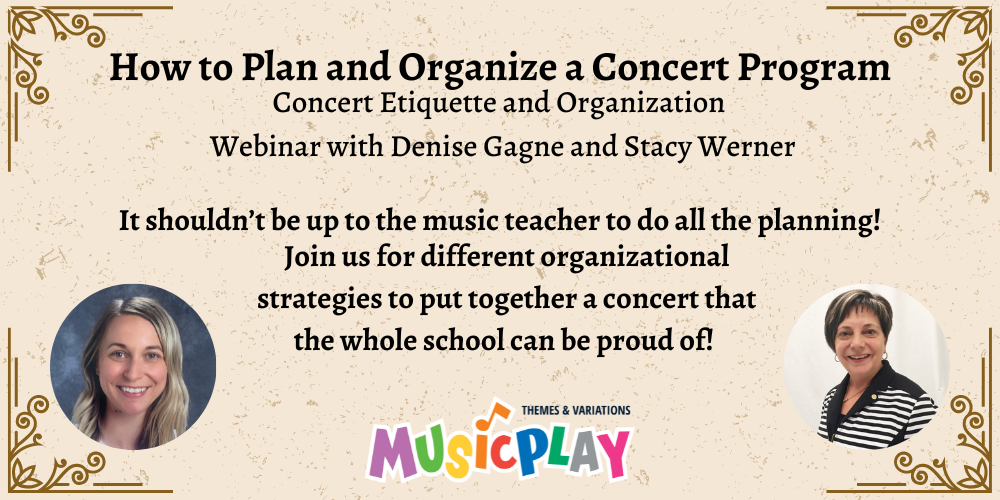How to Plan an Elementary Music Concert/Program